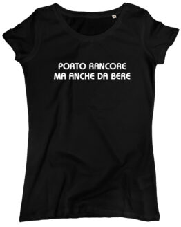 T-SHIRT DONNA - PORTO RANCORE black